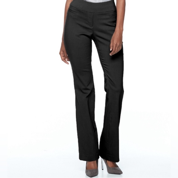 Apt 9 Brynn women's no pockets pull on size 16 black with gray blends - Picture 1 of 17